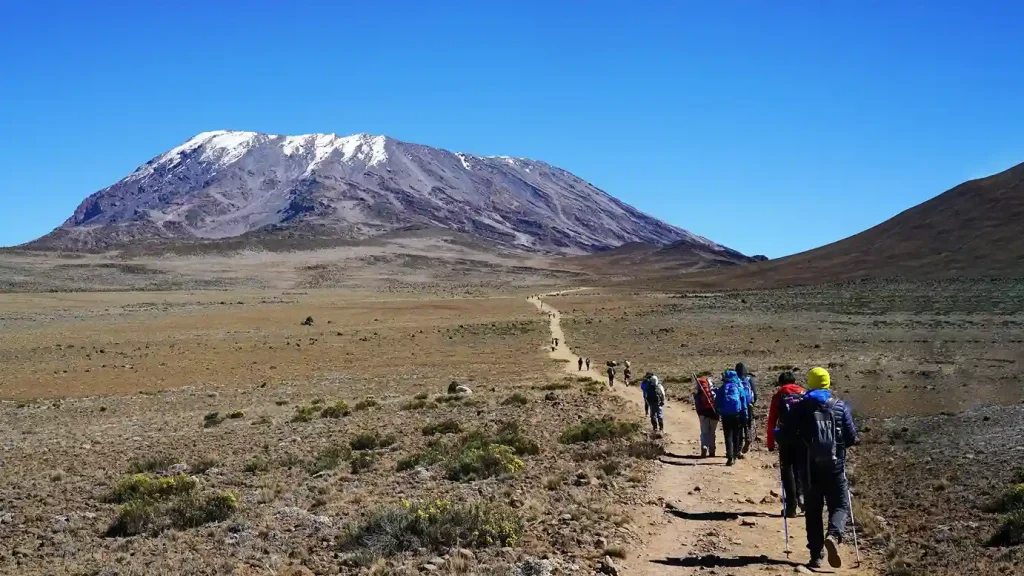 Lemosho Route Kilimanjaro Trek 9 days adventure with panoramic views.