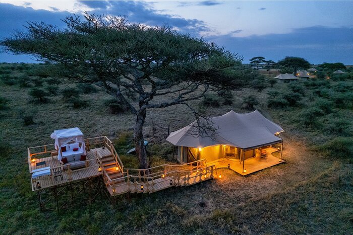Beautiful Serengeti landscape surrounding Safari Haven Camps