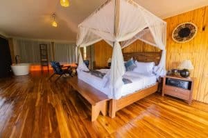 Luxury safari tents at Safari Haven Camps in Serengeti Tanzania