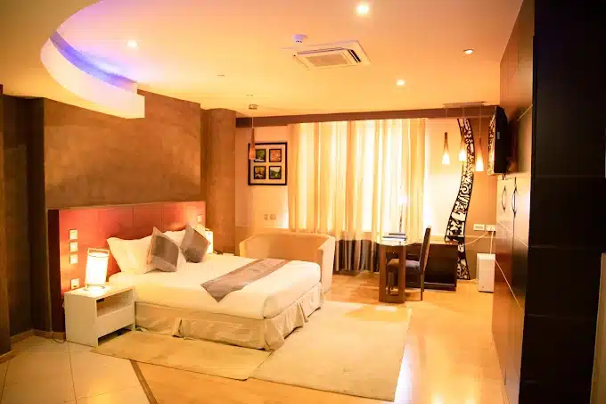 Modern interior room at SG Premium Resort in Arusha Tanzania