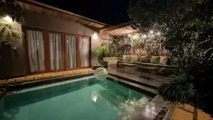 Tulivu Kilimanjaro Retreat lodge surrounded by lush gardens near Mount Kilimanjaro