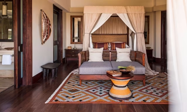 Serengeti Four Seasons Safari Lodge room interior luxury safari stay Tanzania