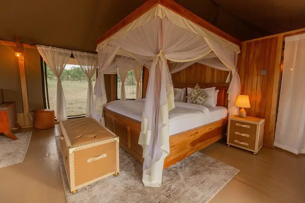 Signature Serengeti Luxury Tented Camp tent interior luxury safari stay Tanzania
