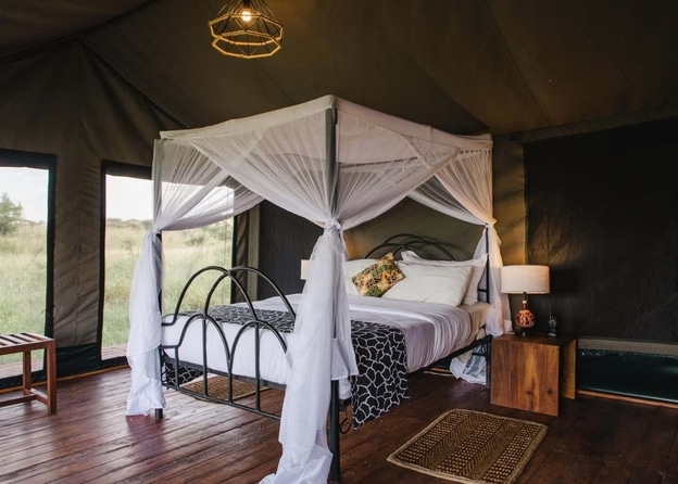 Kenzan Central Camp luxury tent interior