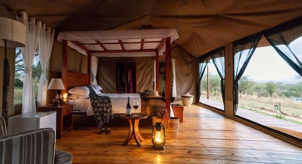 Matawi Serengeti Camp luxury tent interior