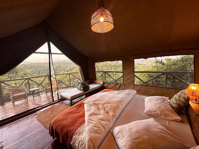 Rhotia Valley Lodge safari tent interior