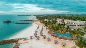 White Sands Resort beachfront view
