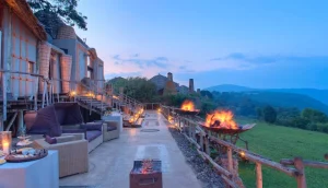 andBeyond Ngorongoro Crater Lodge overlooking the crater