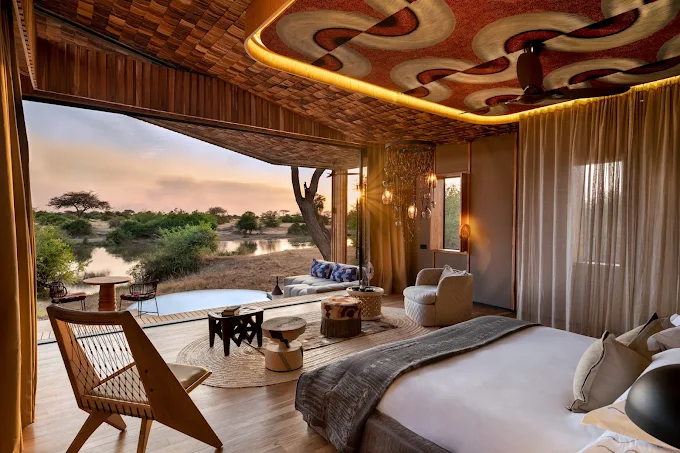 &Beyond Grumeti Serengeti River Lodge luxury suite